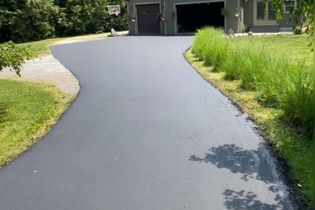 Sealcoated residential driveway